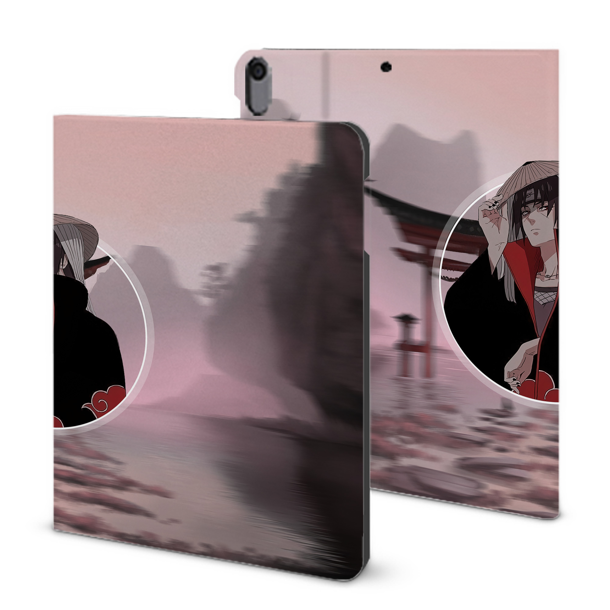 （画像用） NARUTO -ナルト- NARUTO -ナルト- 疾風伝 IPad ケース ブック型 PUレザー TPU 耐衝撃 軽量 薄型 ペン収納なし 全面保護 IPad 各モデル対応